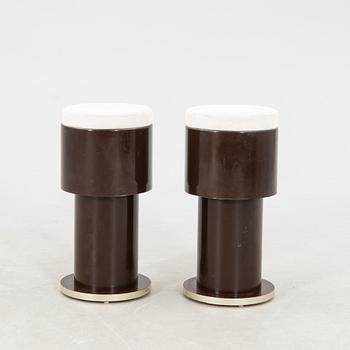 Bar stools, a pair from the second half of the 20th century.