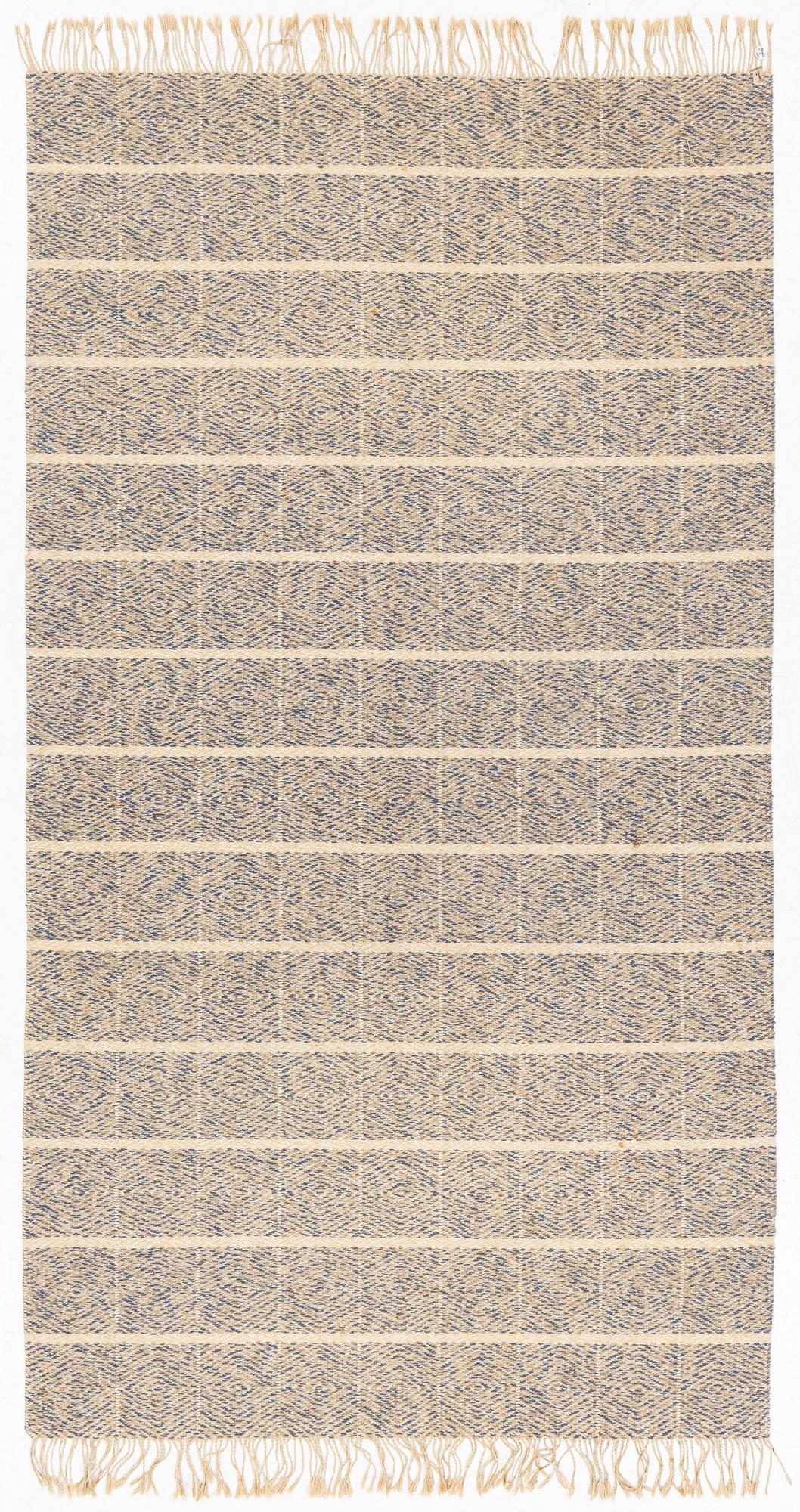 A flat weave carpet Bergå wool spinning mill, Stora Skedvi, c 245 x 140 cm.