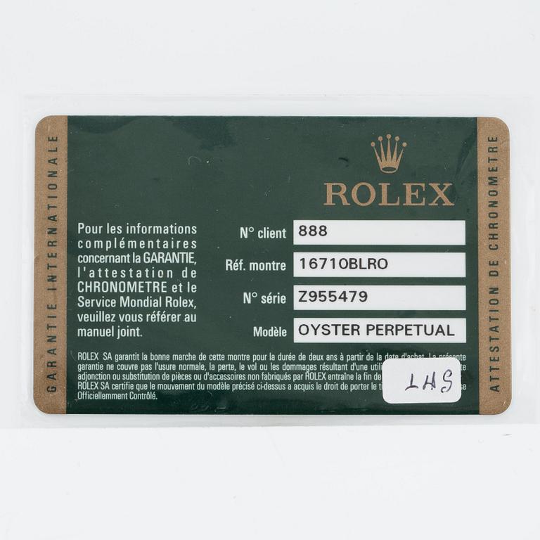 Rolex, GMT-Master II, "3186-movement", "Rectangular Dial".