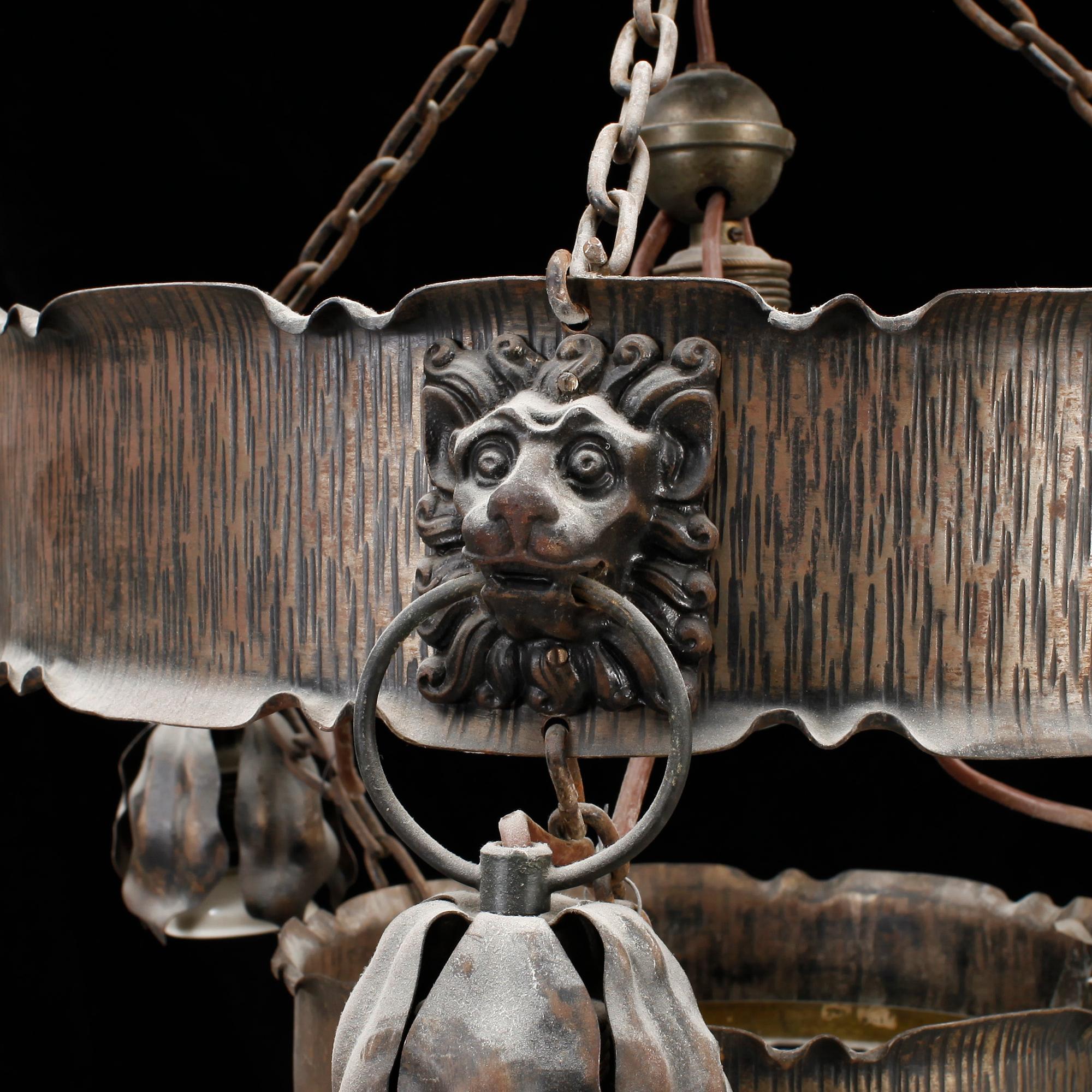 TAKLAMPA, jugendstil, 1900-talets första hälft samt andra hälft.