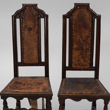 A set of four Baroque chairs, early 18th Century.