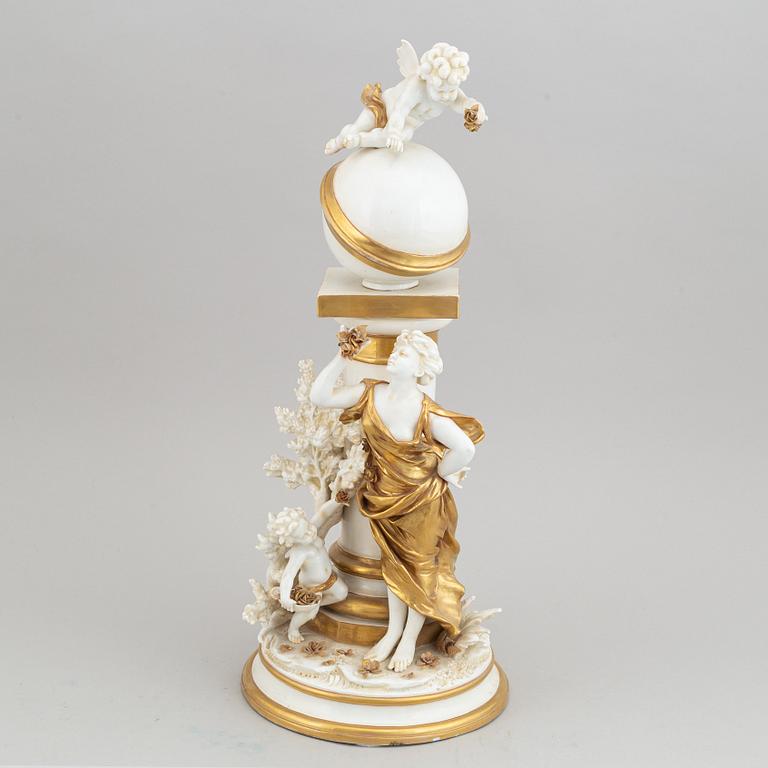 A porcelain sculpture.