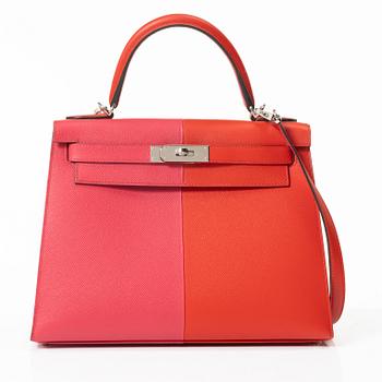 Hermès, Bag, "Kelly 28 Sellier" with wallet "Kelly Pocket Compact", 2021.