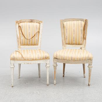 Chairs, a pair, late 18th century, Gustavian.