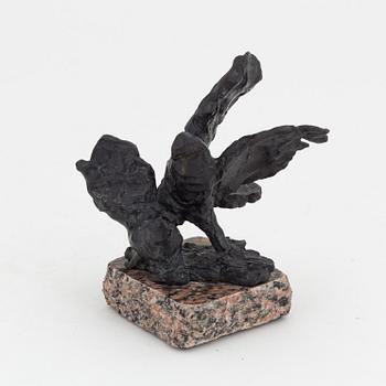 Torsten Fridh, skulptur, brons. Signerad. Total höjd 19 cm.
