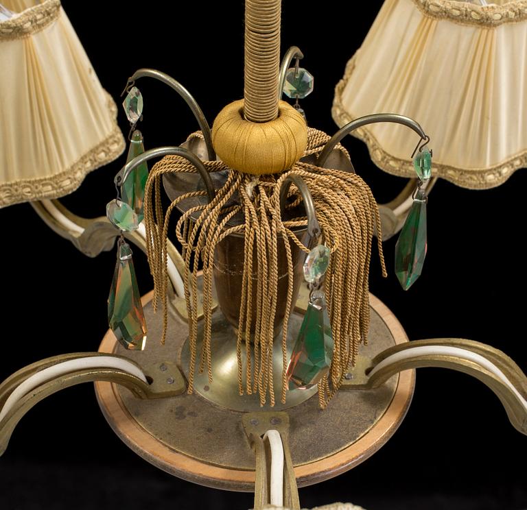 A 1920s celing light. Height ca 57 cm.