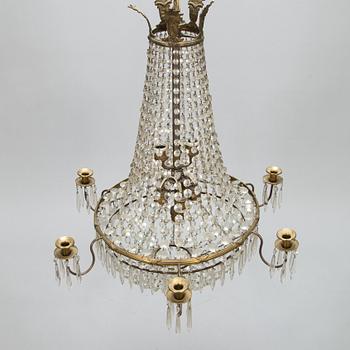 An Empire style chandelier, first half of the 20th century.