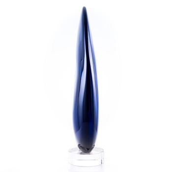 TIMO SARPANEVA, GLASS SCULPTURE. Luna. Signed Timo Sarpaneva, studio Pino Sinoretto, Murano 2000.