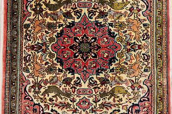 Matta, Ghom, silke, ca 60 x 80 cm..