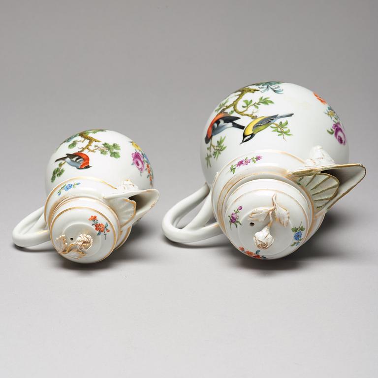 TETE A TETE, sex delar, porslin. Meissen, 1800-tal.