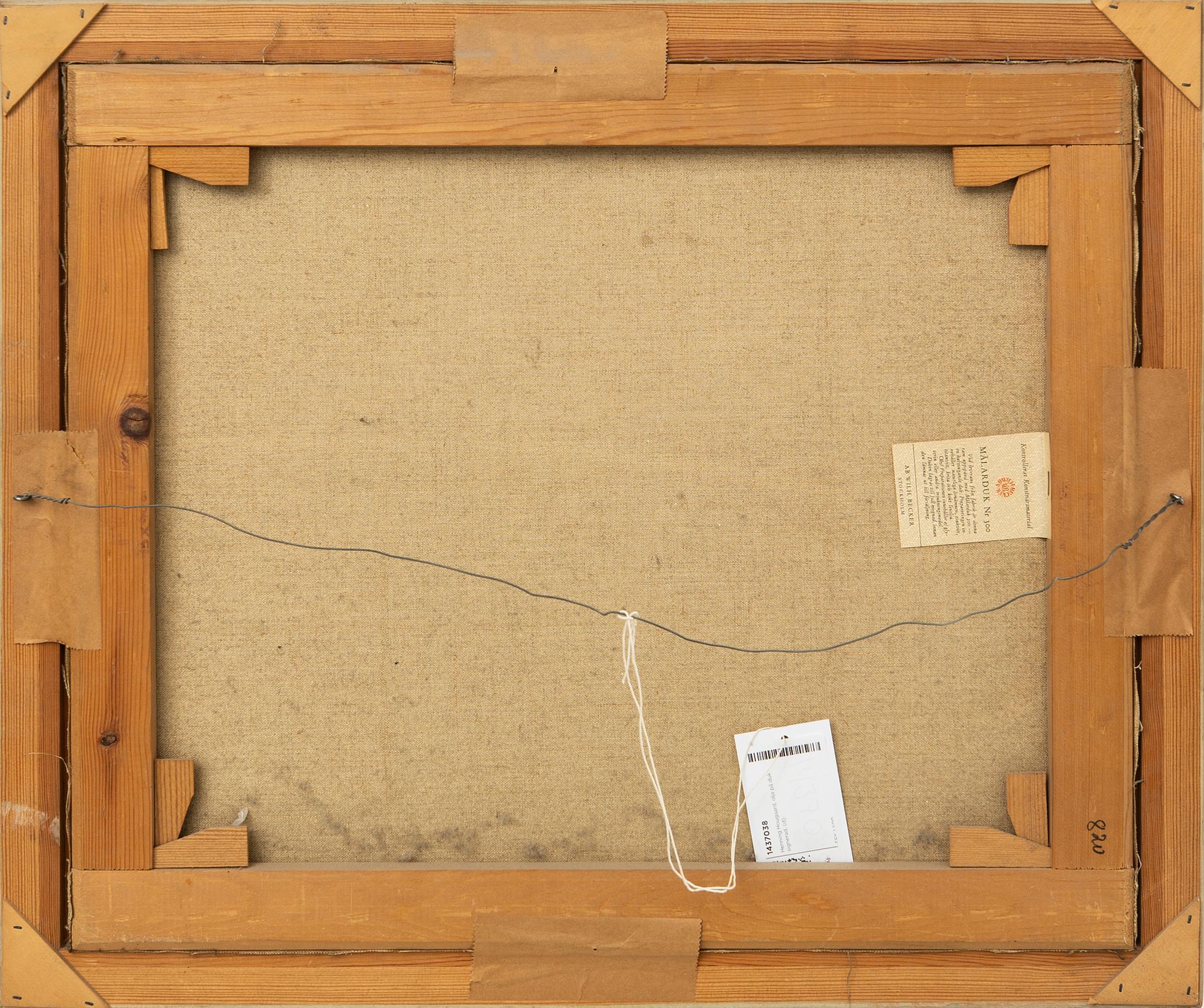 Henning Hougaard, olja på duk signerad.