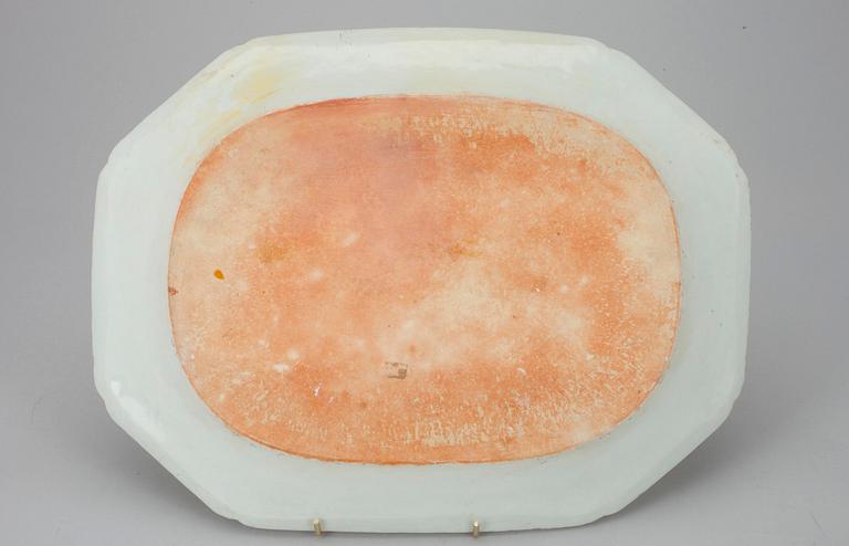 STEKFAT, porslin, Kina 1700-tal.