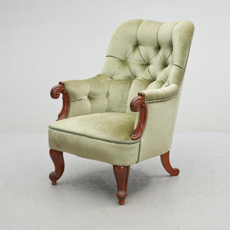 FÅTÖLJ, nyrokoko, 1800-talets slut.