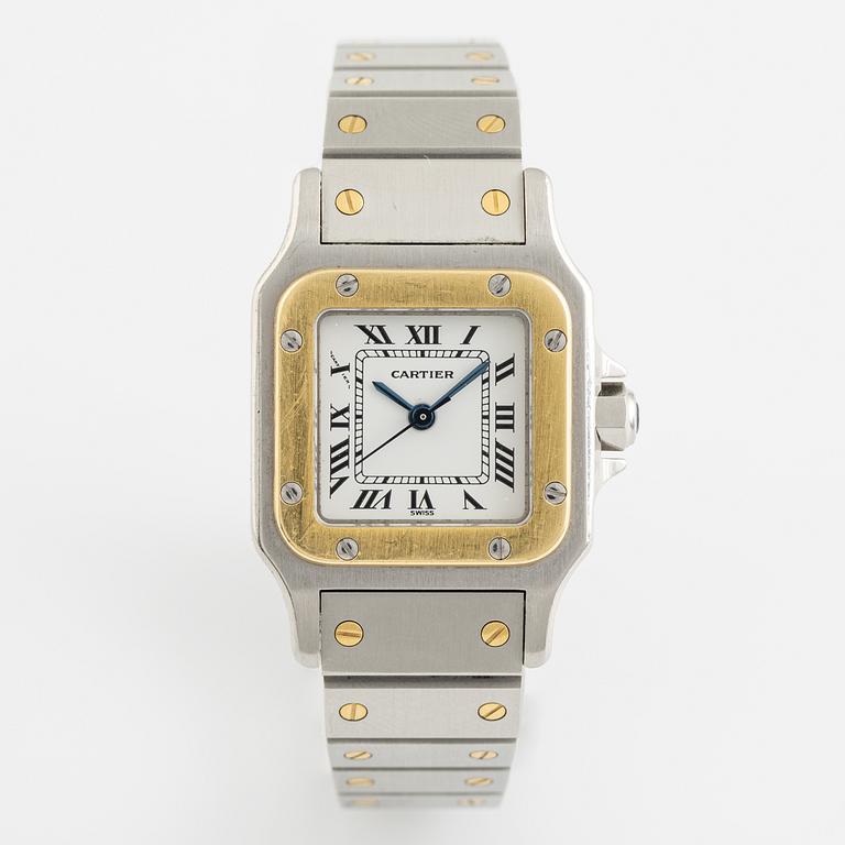 Cartier, Santos Carrée, wristwatch, 23,5 x 23,5 (34,5) mm.