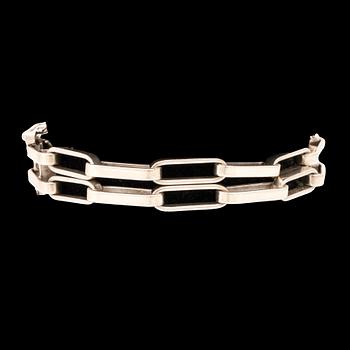 A silver bracelet by Karl-Ingemar Johansson, Gothenburg 1976.