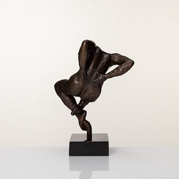 Gudmar Olovson, sculpture. Signed. Numbered. Foundry mark. Bronze, total height 24.5 cm.