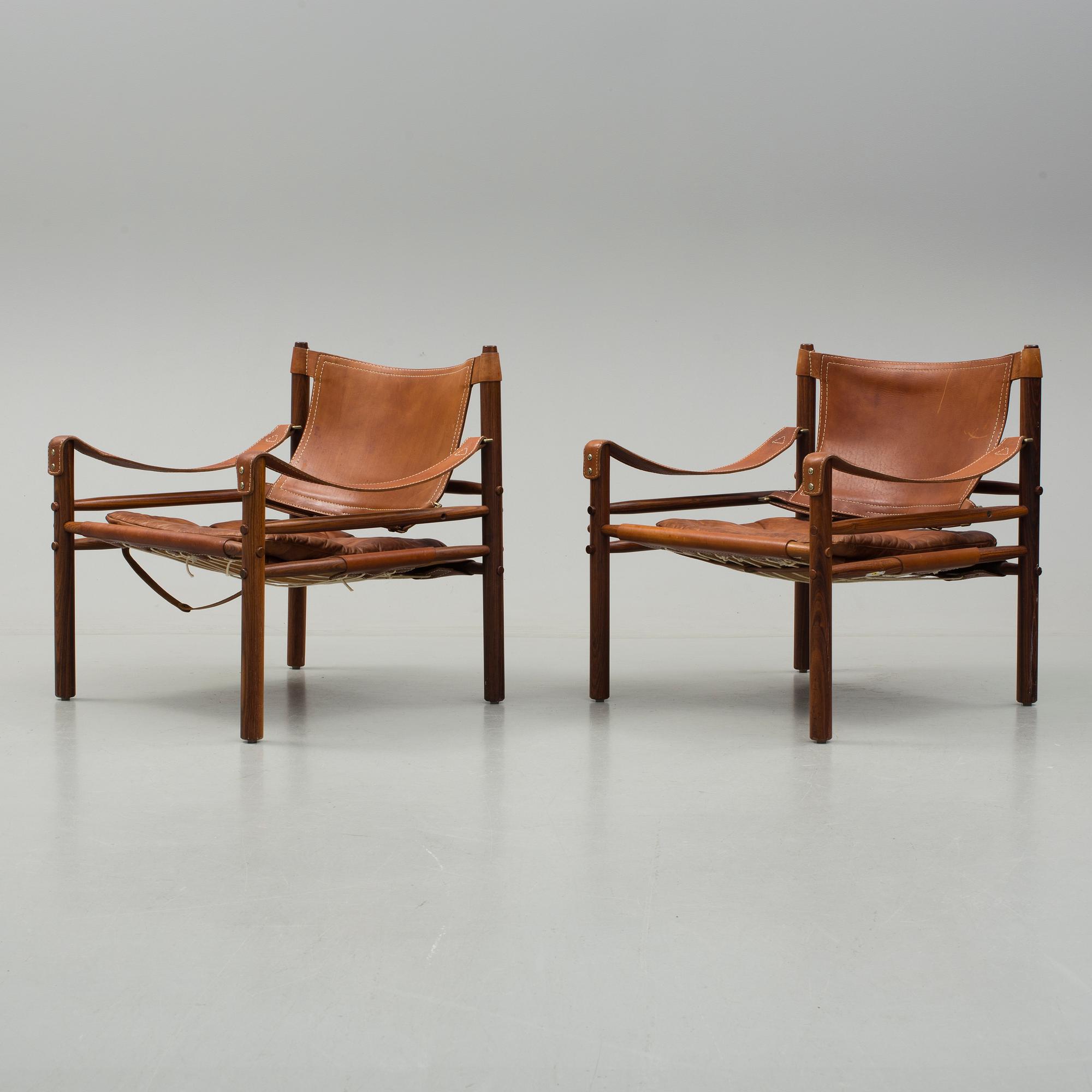 FÅTÖLJER, ett par, "Sirocco", Arne Norell, 1900-talets andra hälft.