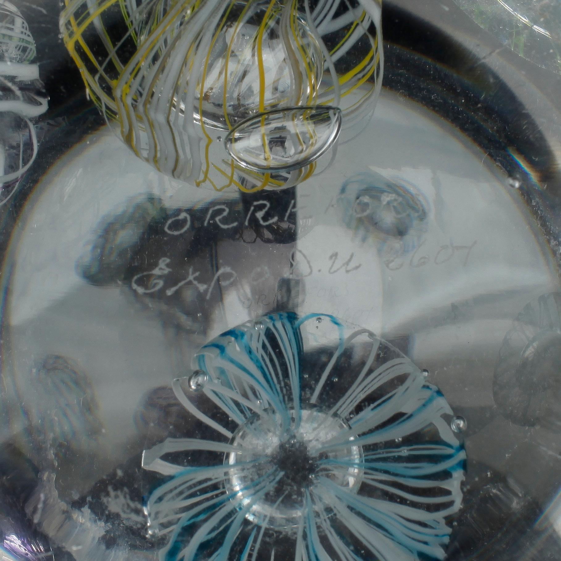 SKÅL, glas Ingeborg Lundin, Orrefors Expo, numrerad D.U. 2607.