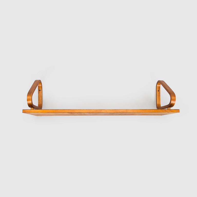 Alvar Aalto, seinähylly, malli 112, O.Y. Huonekalu- ja Rakennustyötehdas A.B. 1930/1940-luku.
