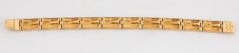 An 18K gold Lapponia bracelet "Cascade" design Björn Weckström.