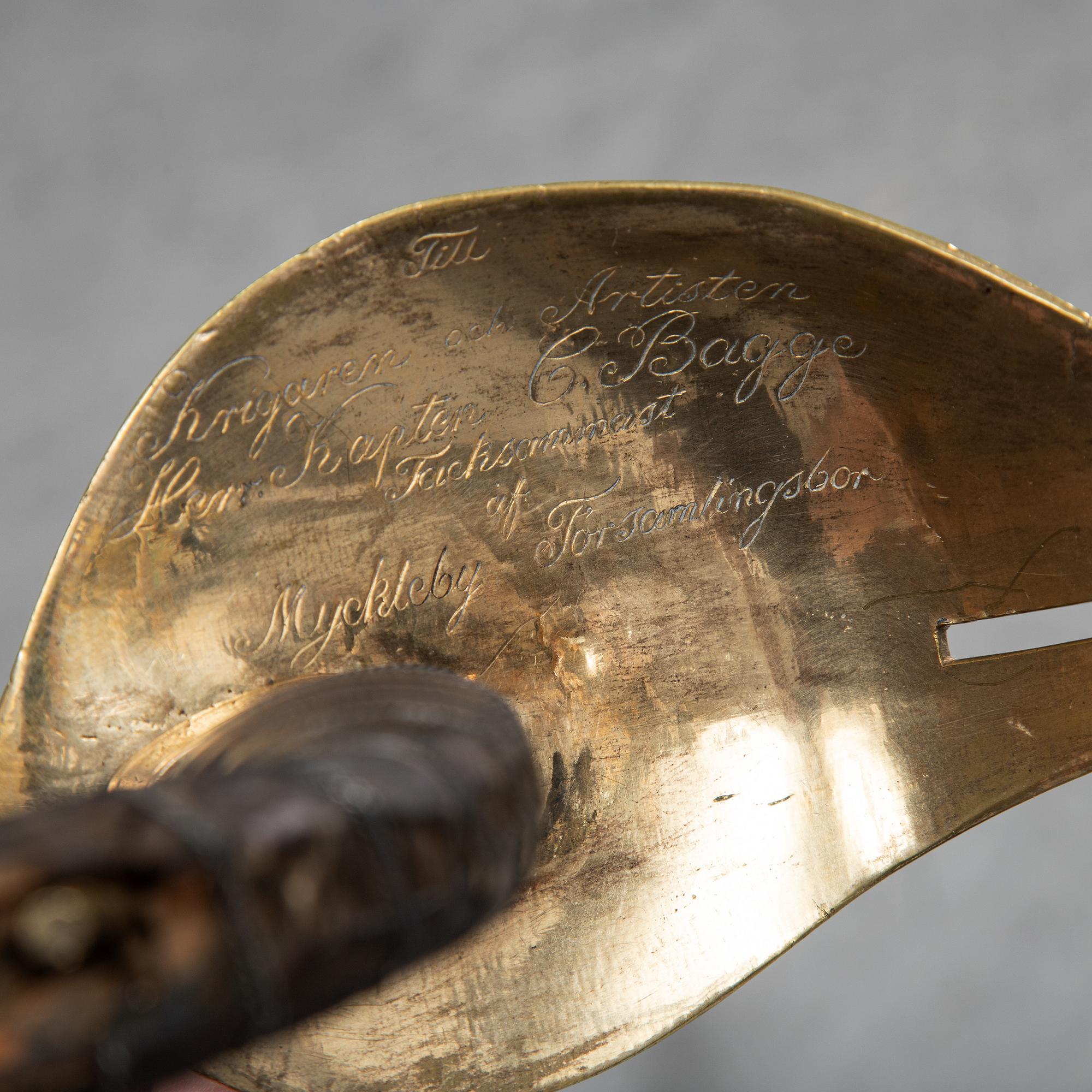 A 19th Century Swedish officer's sabre.