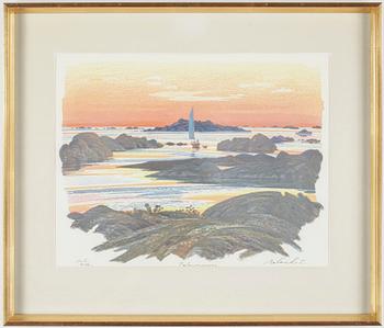 Roland Svensson · ROLAND SVENSSON, färglitografi. Signerad, provtryck.