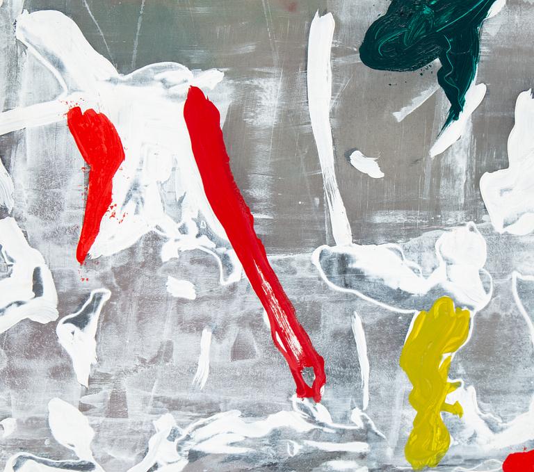 Johan Scott, oil on plexi, 4 parts, signed Johan Scott and dated -99 verso.