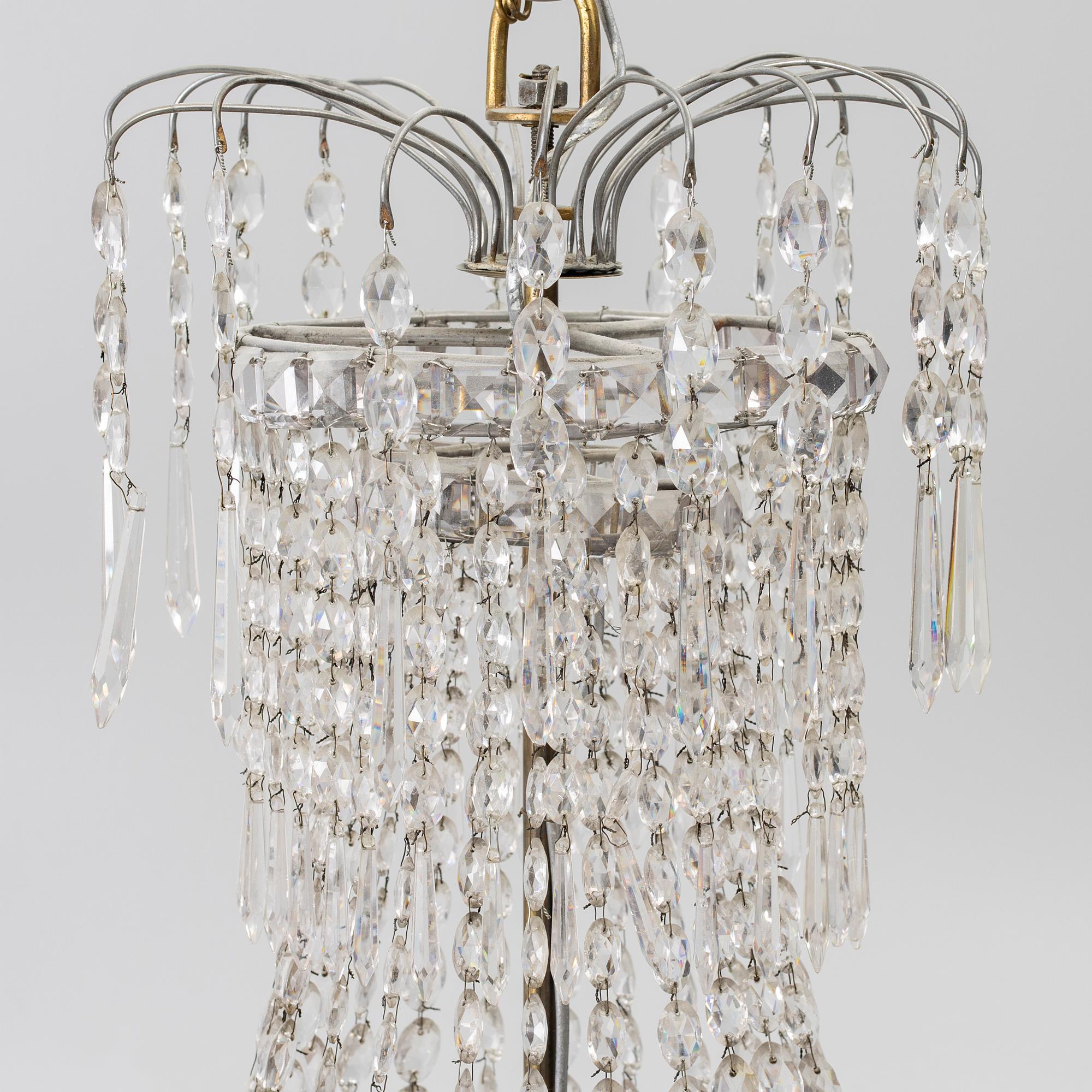 An Empire style chandelier, second half of the 20th century.