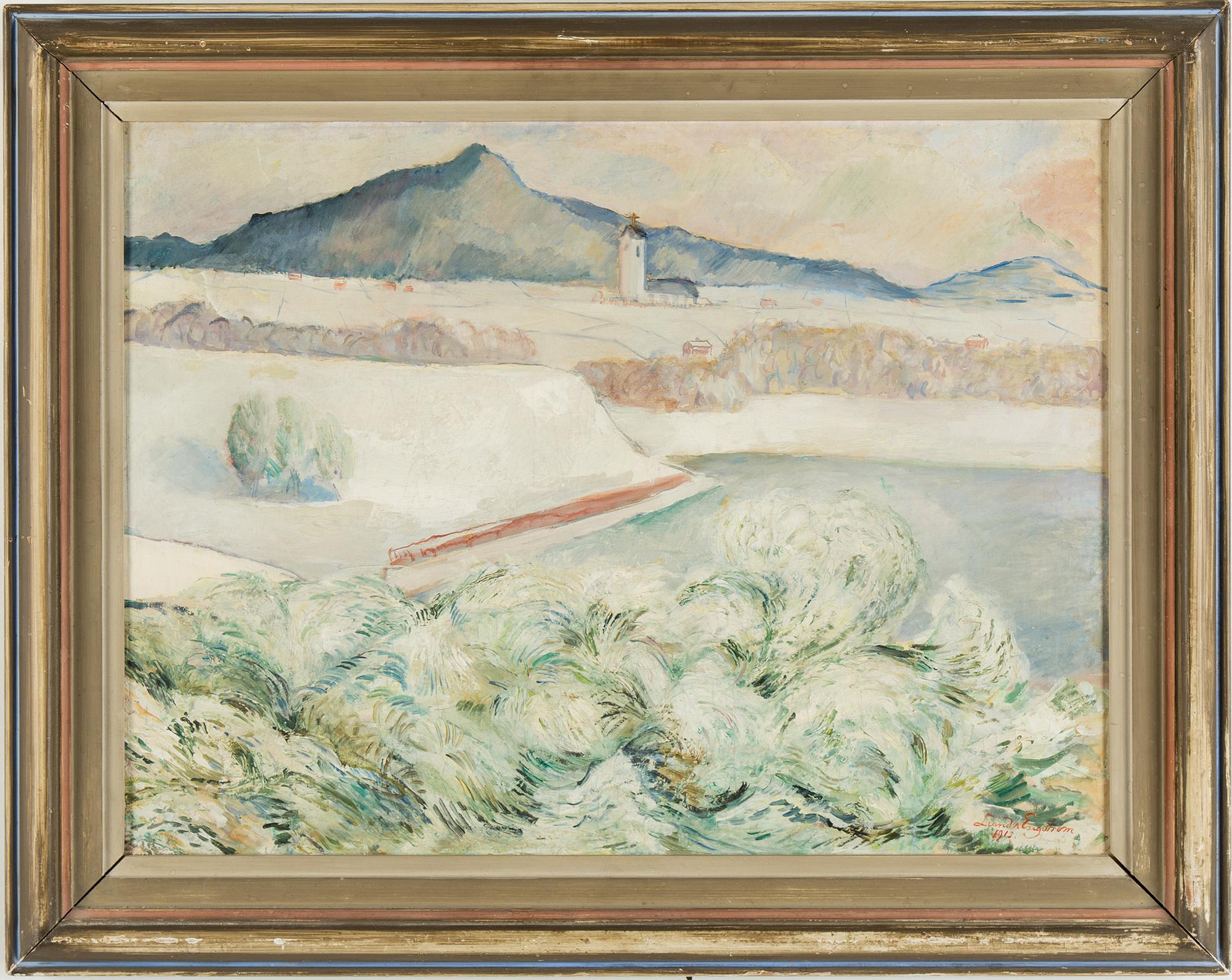 LEANDER ENGSTRÖM, oil on canvas, signed and dated 1913.