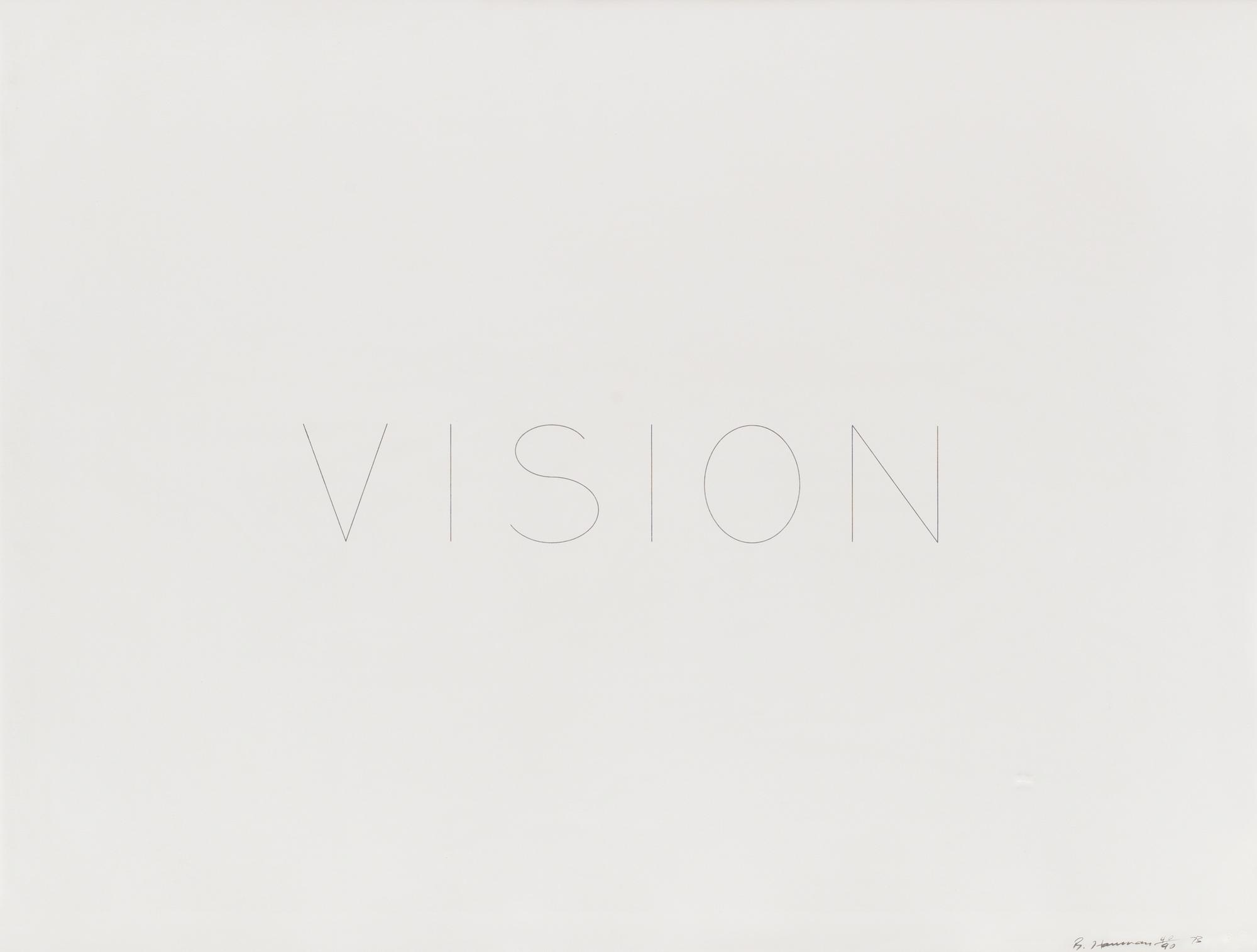 Bruce Nauman, "Vision".