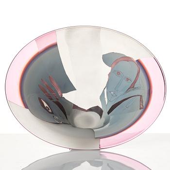 Klas-Göran Tinbäck, a glass bowl, Sweden, blown by Wilke Adolfsson.