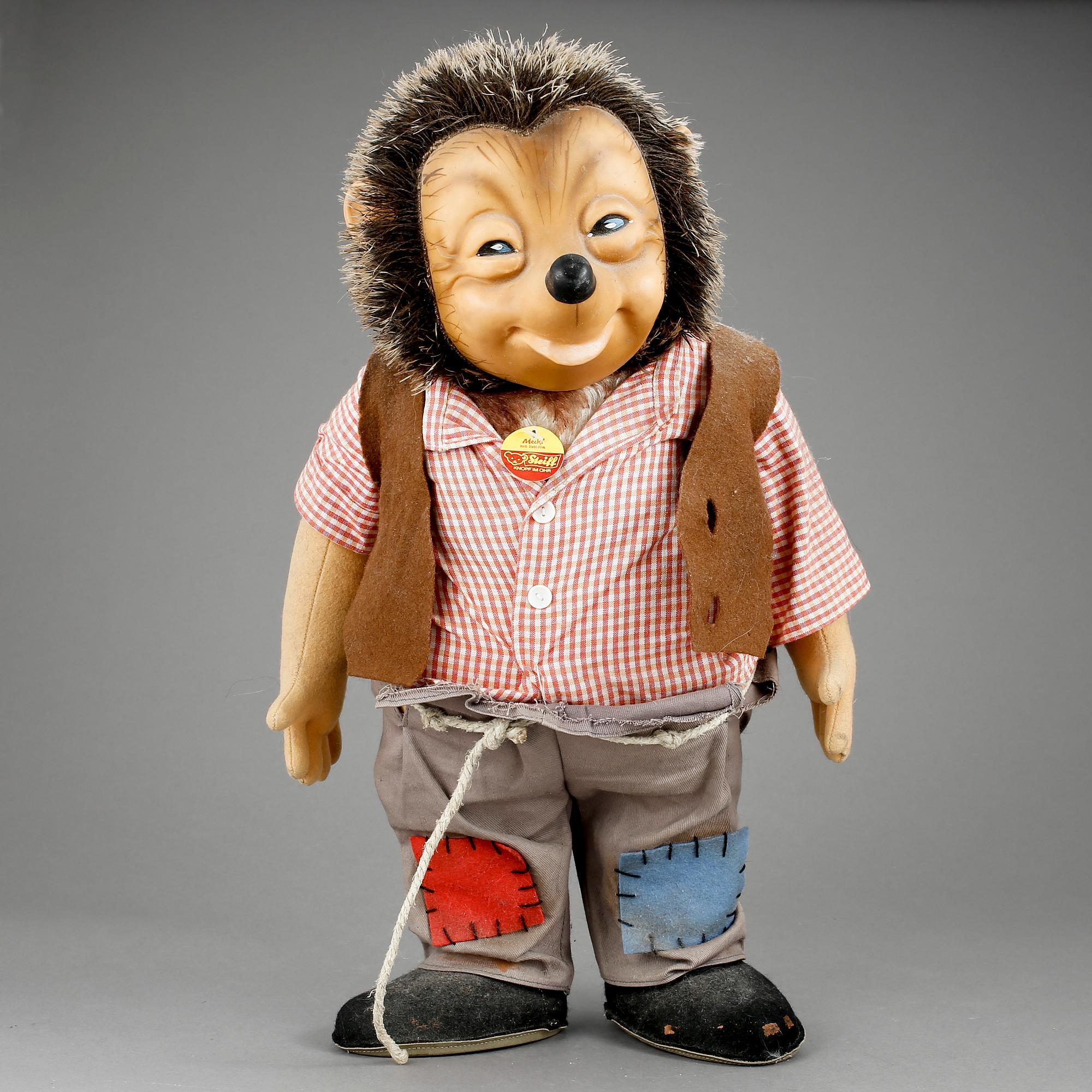 LEKSAK, "Mecki", Steiff. 1900-talets mitt.