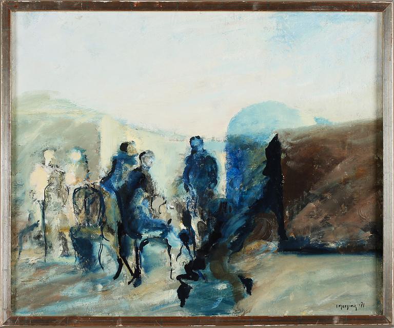 IVAR MORSING, olja på pannå, signerad och daterad -71.