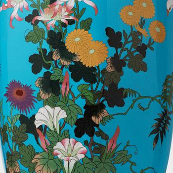 VAS, cloissonné, troligen Japan, 1800/1900-tal.