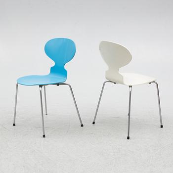 Arne Jacobsen, chairs 4 pcs, "Ant", Fritz Hansen, 1989.