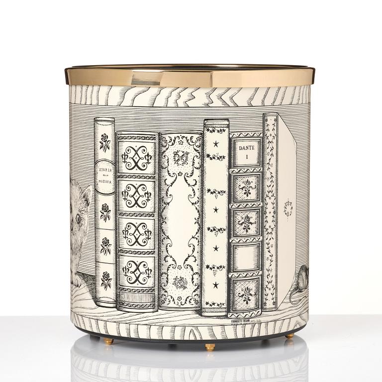 Piero Fornasetti, a 'Libri' paper basket, Fornasetti, Milano, Italy 2020.