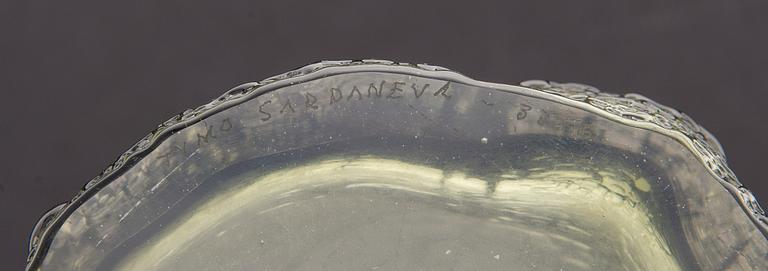 A 'Finlandia' glass vase for Iittala, signed Timo Sarpaneva - 3356. Model designed in 1964.