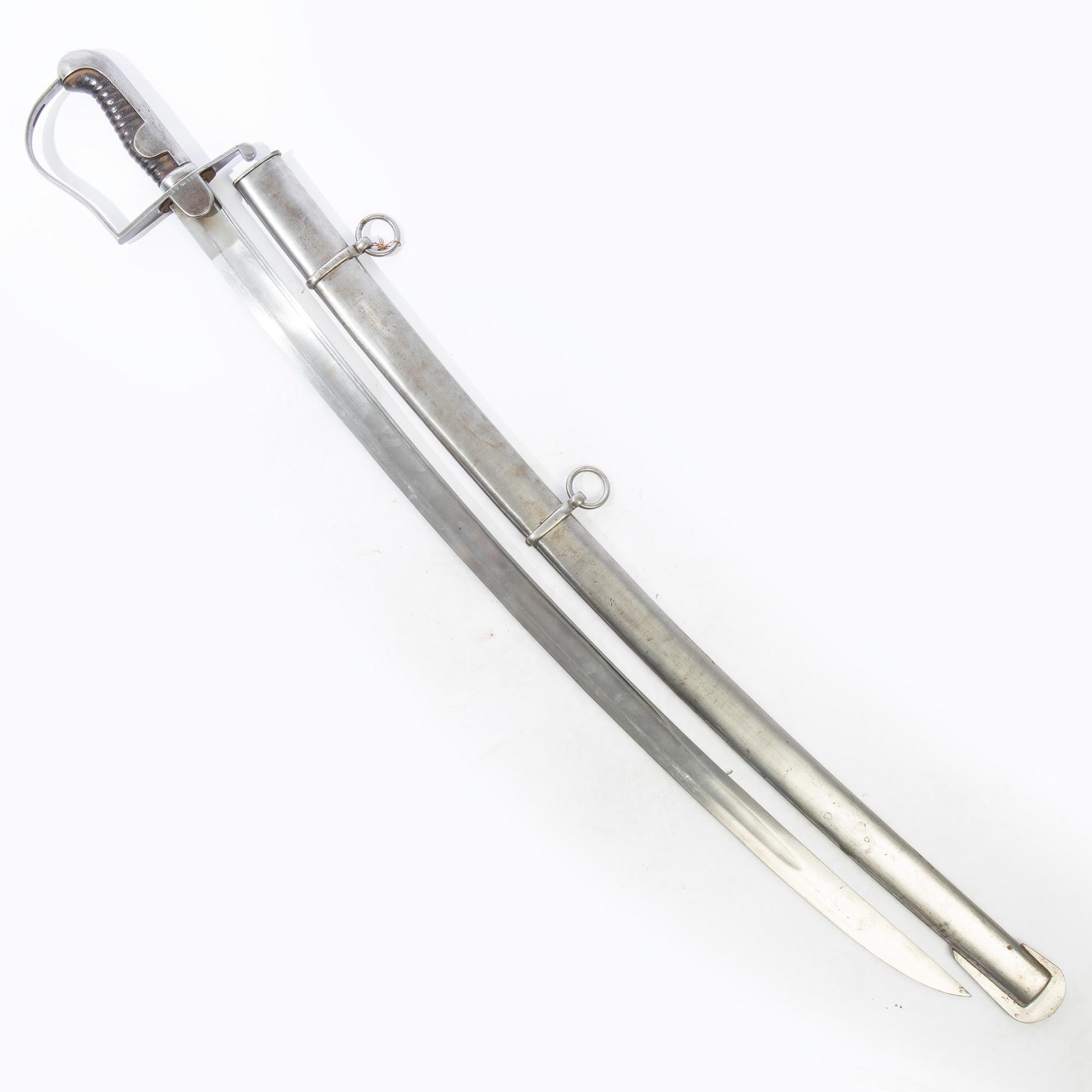 Sabel, svensk, m/1831 för artilleriet, med balja.