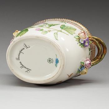 A Royal Copenhagen 'Flora Danica' wine cooler/cache pot, Denmark, 20th Century.