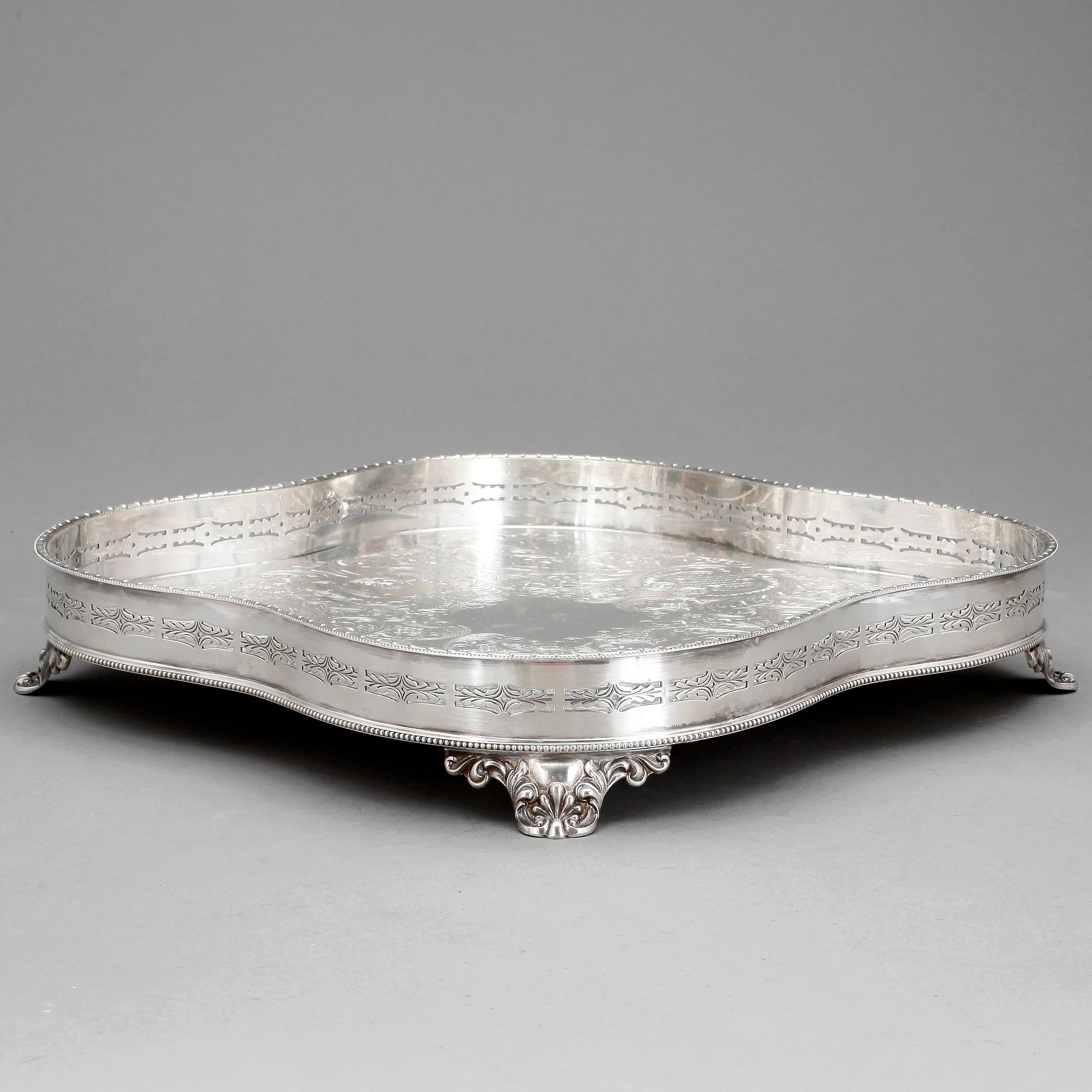 SALVER, nysilver, England, 1900-talets andra hälft.