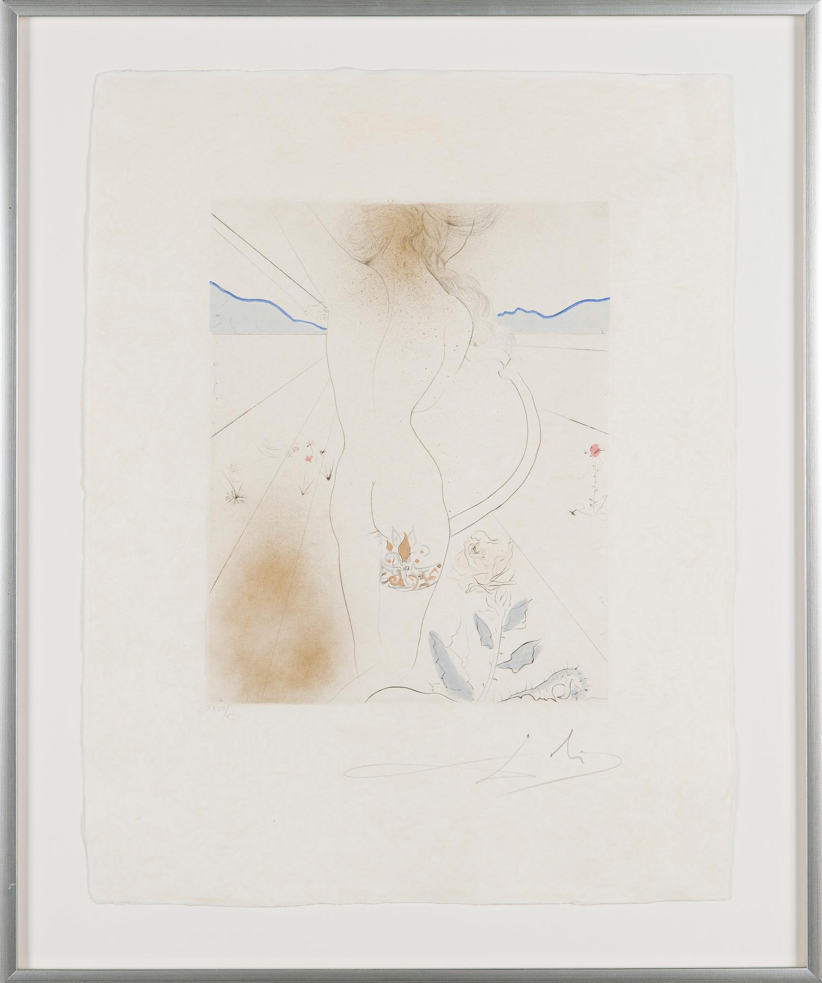 Salvador Dalí, "Nu à la jarretière" sarjasta "Hippies".