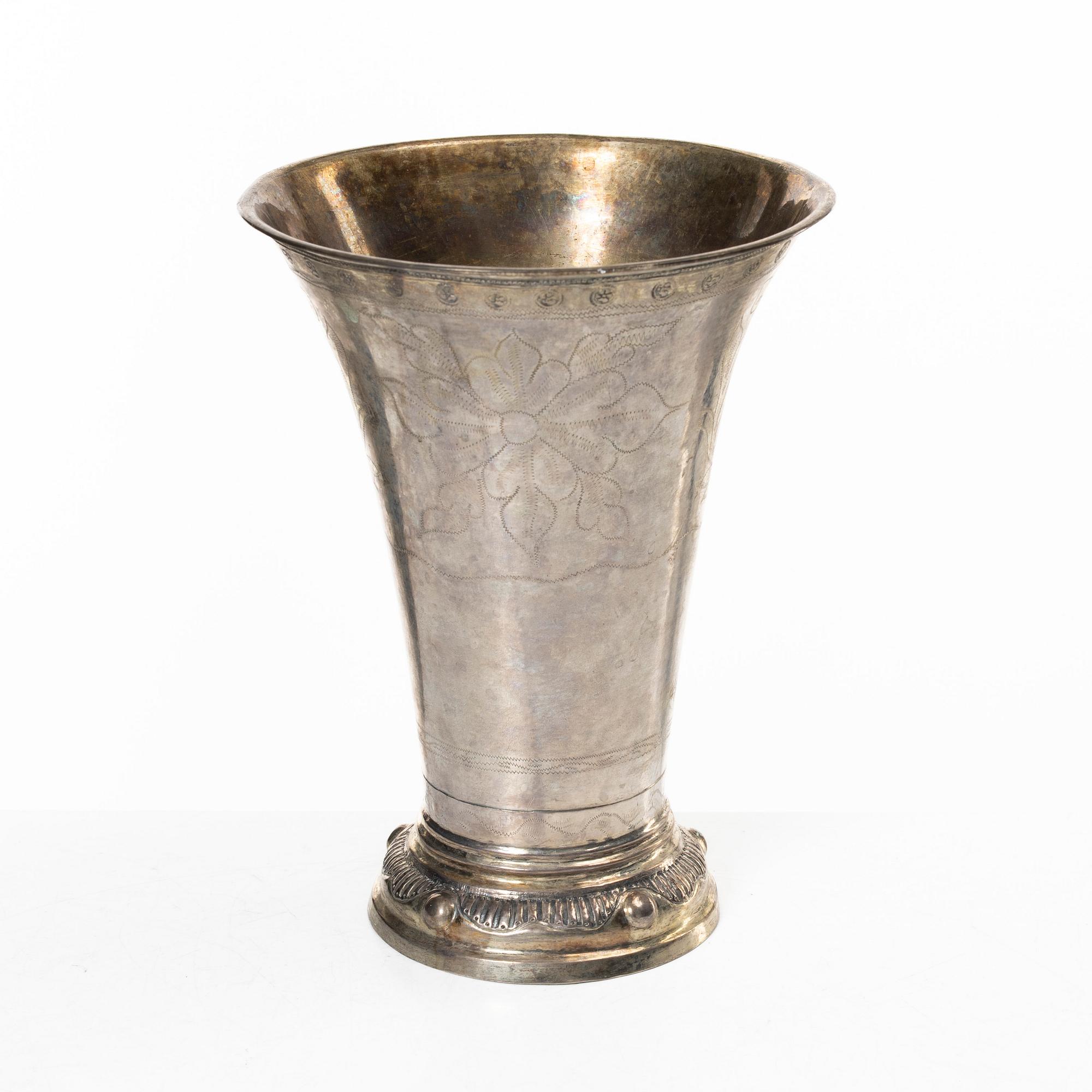 Anders Boström, a silver beaker, Borås, Sweden, 1817.