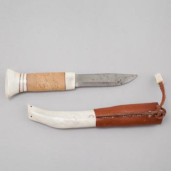 A knife by Gunnar Kivimärke or Gunnar Kemppainen, signed.