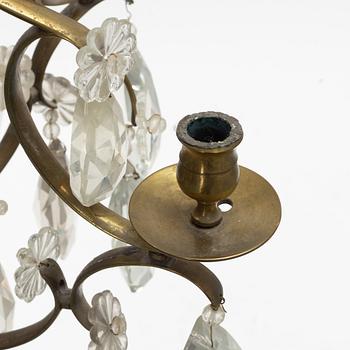 A Rococo style chandelier, mid 20th Century.