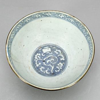 SKÅL, porslin, Kina, Mingdynastin 1368-1643.