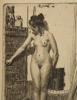 Anders Zorn, "Before the Stove".