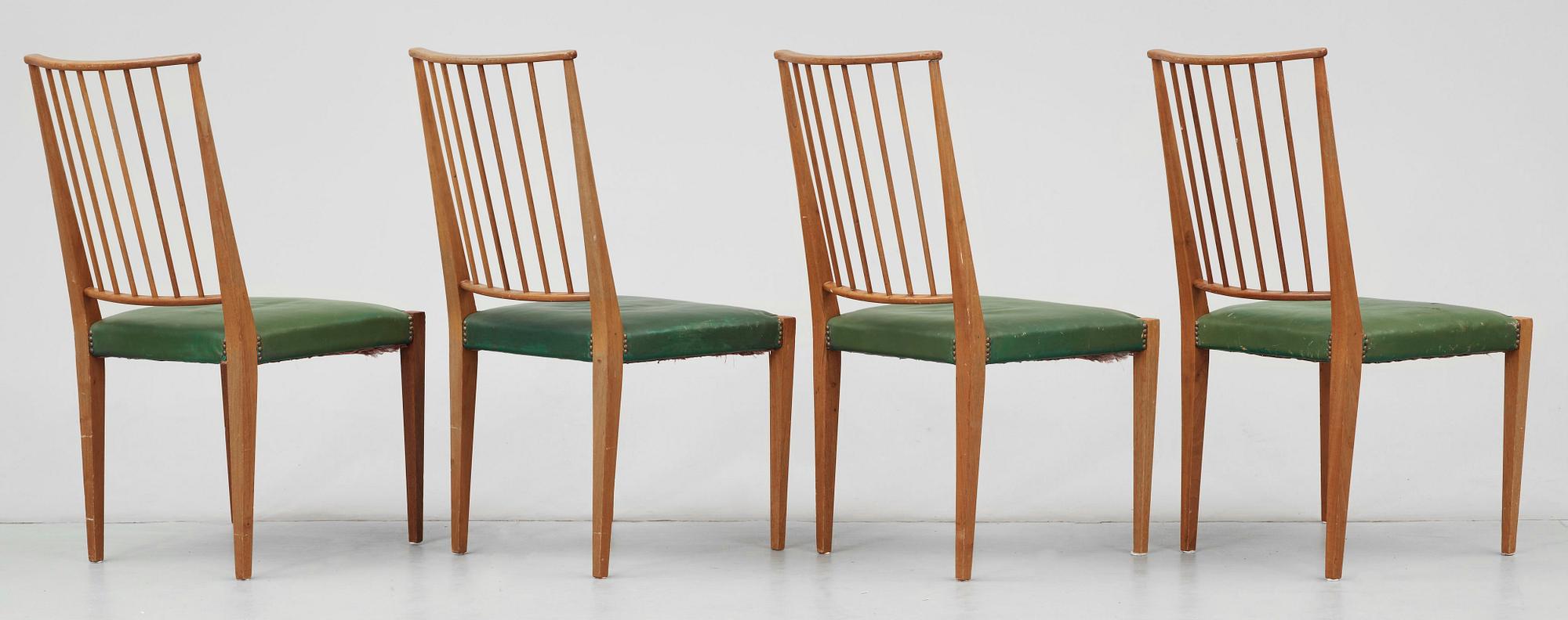 JOSEF FRANK, stolar 8 st, Firma Svenskt Tenn, modell 970.