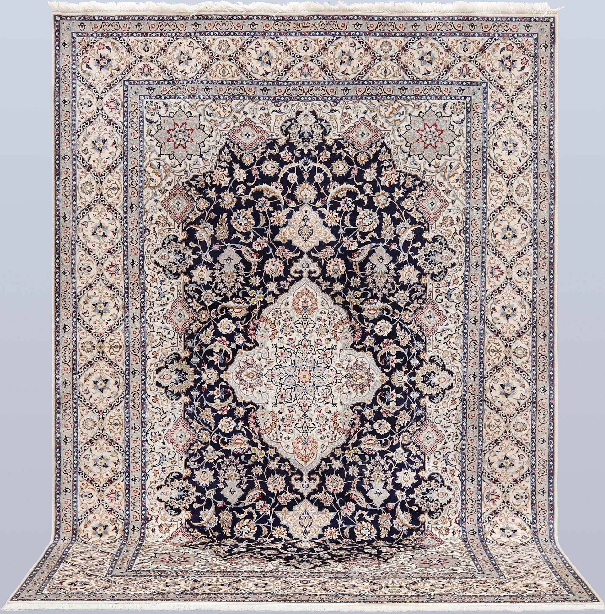 Matta, Nain, part silk, 294 x 200 cm.