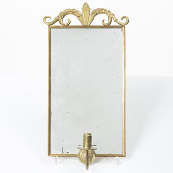 A mirror wall sconce, Swedish Grace, Firma Lars Holmström, Arvika, 1920s.