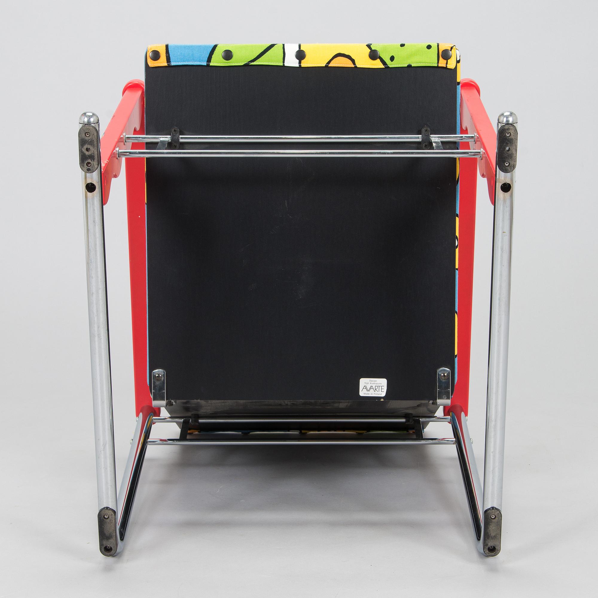 Yrjö Kukkapuro, Nojatuoli, "Experiment", Avarte, 1980-luku.